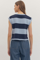 Erin top in navy