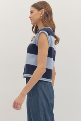 Erin top in navy