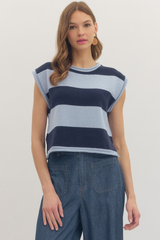 Erin top in navy