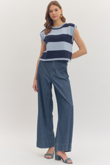 Erin top in navy