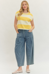 Erin top in yellow