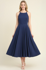 Skylar midi dress in navy