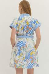 Cassie dress in blue