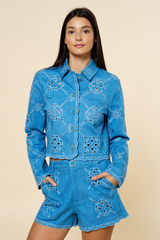 Masie jacket in blue
