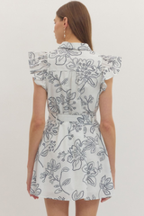 Blake mini dress in white