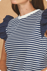 Ash top in navy