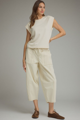 Loretta top in ecru