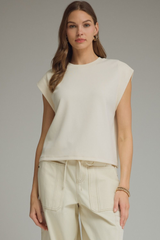 Loretta top in ecru