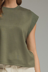 Loretta top in olive