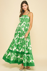 Tara maxi dress in green
