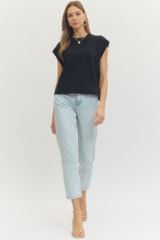 Loretta top in black
