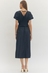Tricia dress in navy