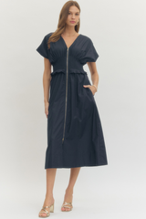 Tricia dress in navy