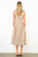 Madelyn gingham midi