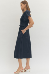 Tricia dress in navy