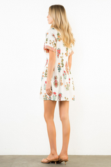 Sally floral mini dress