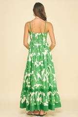 Tara maxi dress in green