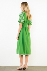 Ivy midi in green