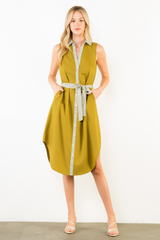 Adeline midi in olive