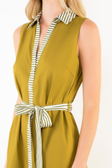 Adeline midi in olive