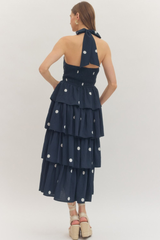 Beverly polka dot maxi dress