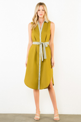 Adeline midi in olive