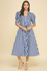 Jenny stripe dress in blue