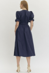 Heather dress in Navy