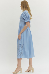 Heather dress in Light Blue