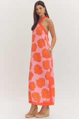 Cora maxi dress in pink