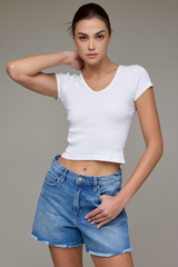 Jena cut off shorts in blue