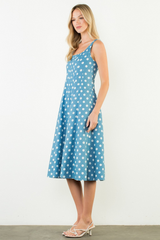 Ruby dot midi in blue