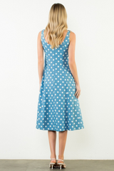 Ruby dot midi in blue