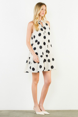 Alexis polka dot mini dress