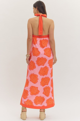 Cora maxi dress in pink