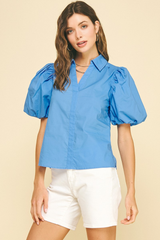 Logan blouse in blue