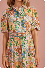 Amber floral midi dress