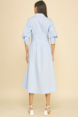 Harriet shirt dress in Light Blue