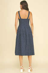 Sutton dress in navy