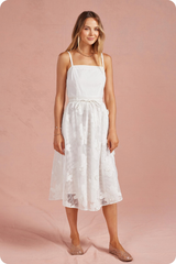 Quinn dress in white