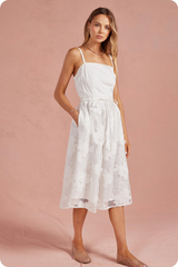 Quinn dress in white