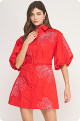 Emma dress in red