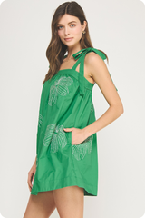 Katie dress in green