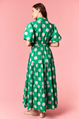 Katie dot maxi dress