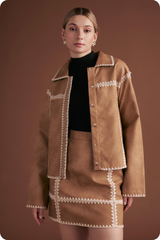 Jane crochet detail jacket