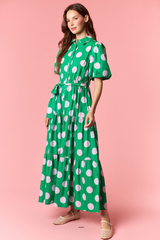 Katie dot maxi dress