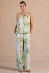 Leighton tropical halter top
