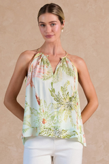 Leighton tropical halter top