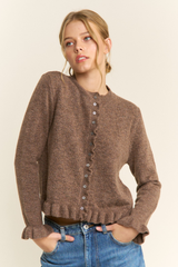 Edith Ruffle Cardigan