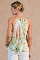 Leighton tropical halter top